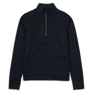 Lululemon engineered warmth zip up top pullover black 8